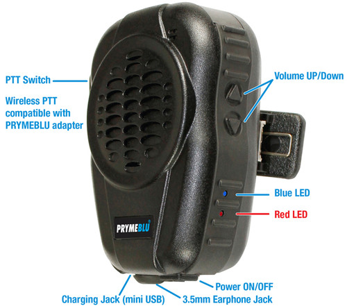 Pryme BTH-600 Bluetooth Speaker Mic