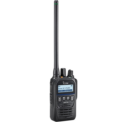 ICOM F52DUL Intrinsically Safe Two Way Radio is offered in UHF or VHF