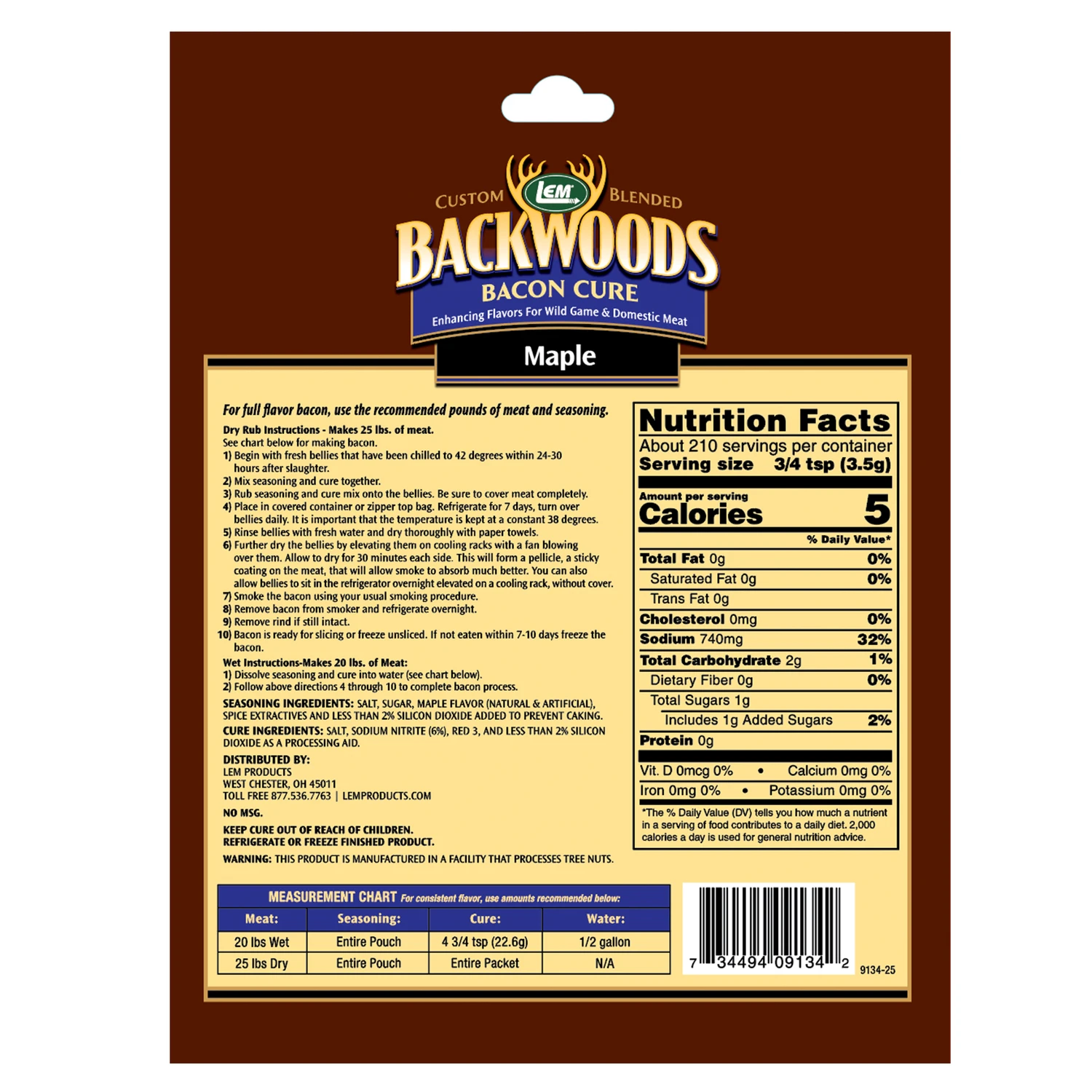 Backwoods® Maple Bacon Cure