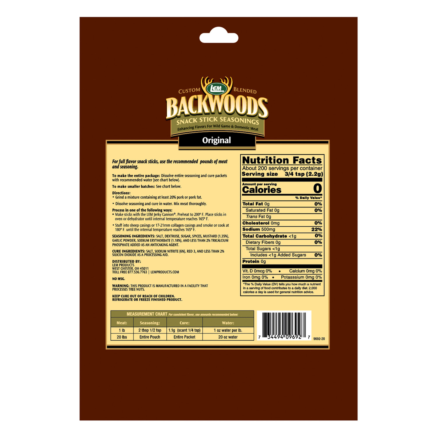 Backwoods® Original Snack Stick Seasoning