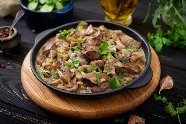 Venison Stroganoff