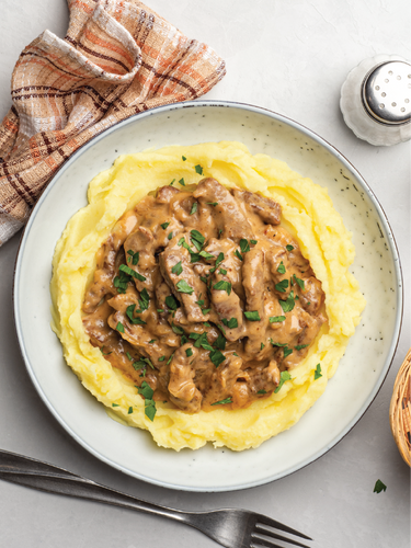 Cream of Mushroom Venison Roast