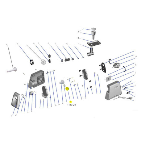 Straight Step Gear for # 1113 & 1224 Meat Grinder - LEM Products®