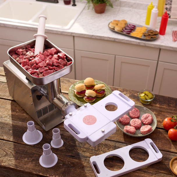 BigBite® Patty Maker Attachment Set for Meat Grinders
