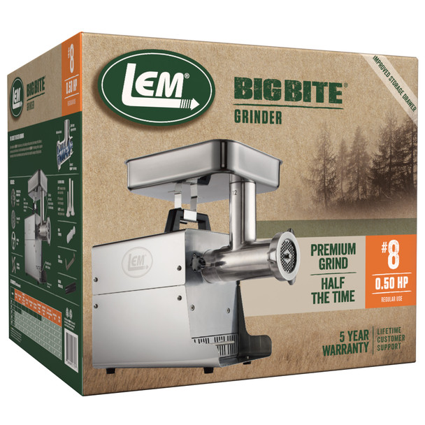 8 BigBite® Meat Grinder - 0.5 HP