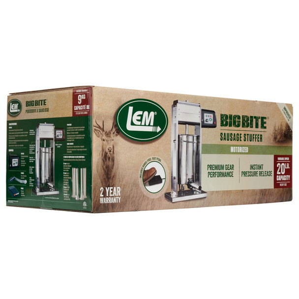 BigBite® 20lb Motorized Stuffer Packaging