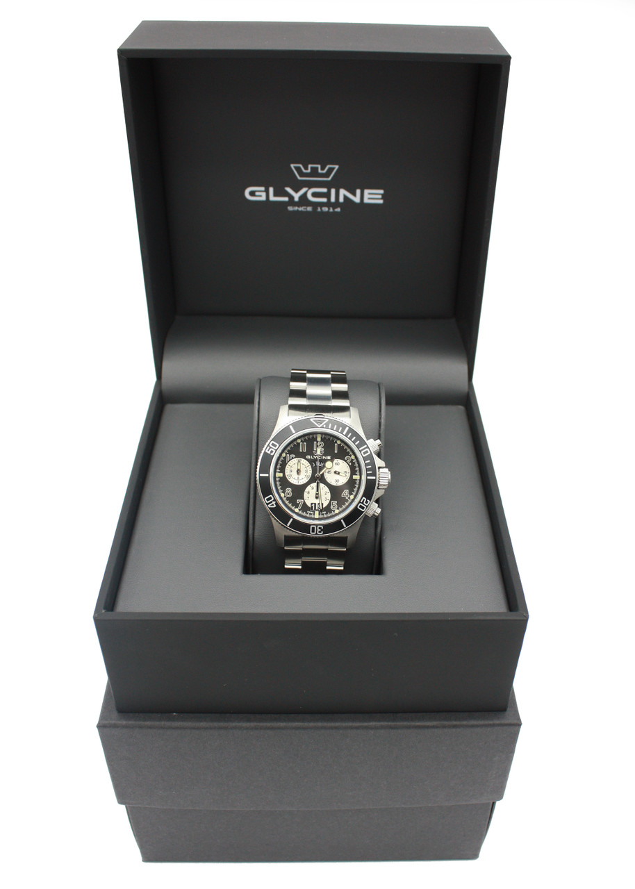 Glycine Combat Men s Watch Stainless Steel Case Stainless