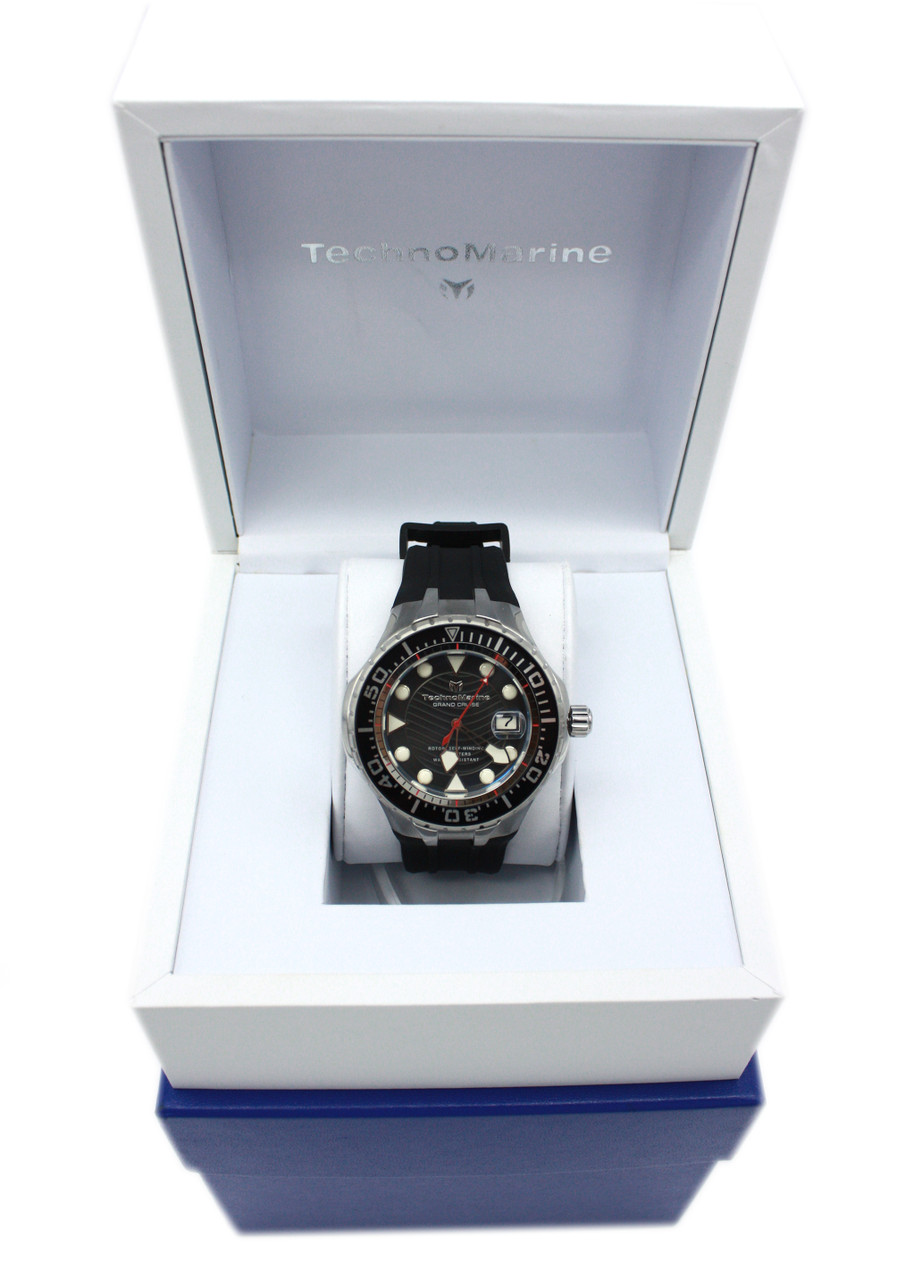 Technomarine TM-118078 Men's Grand Cruise with Black Dial & Black