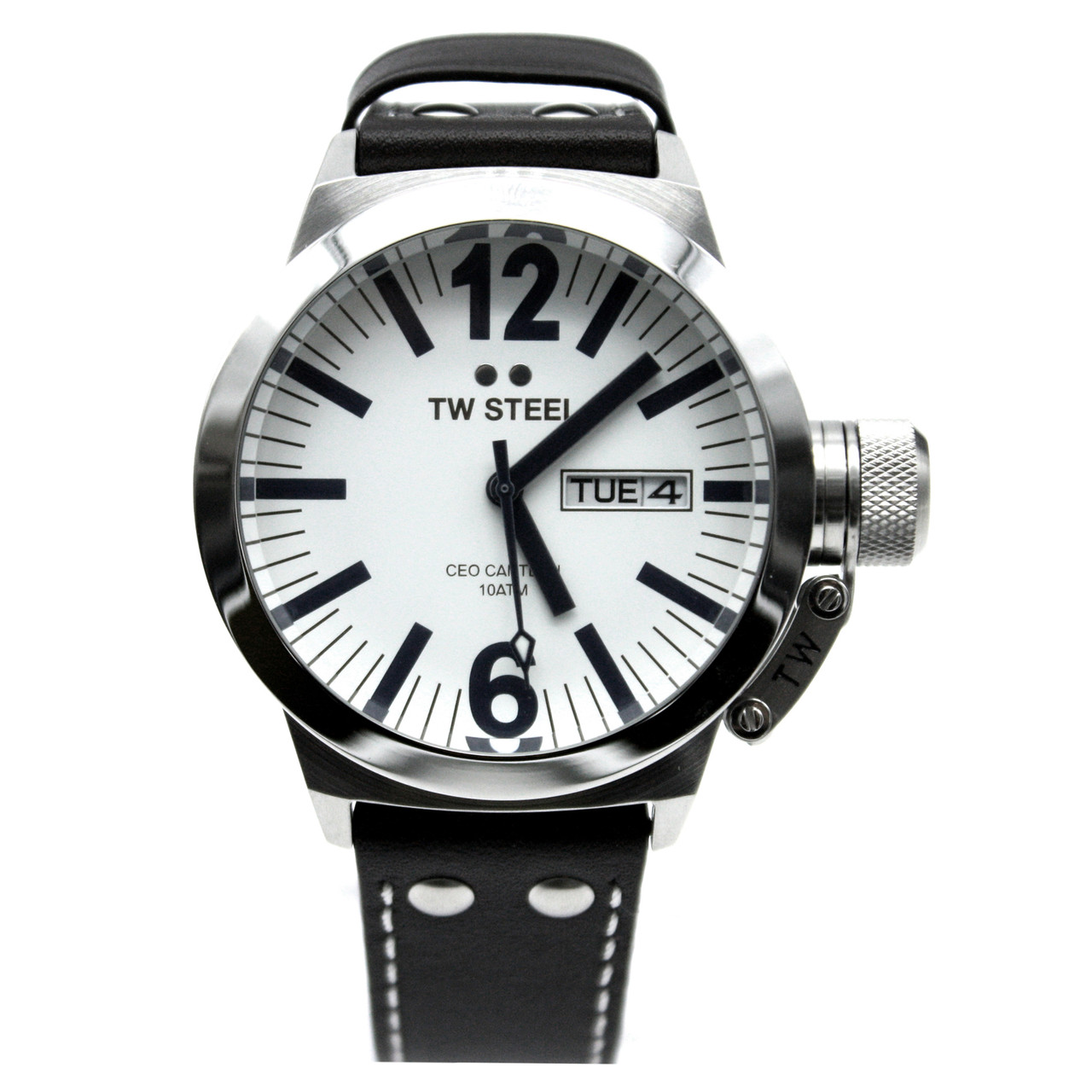 TW Steel CE1005 Men's Canteen 45mm Stainless Steel White Dial ...