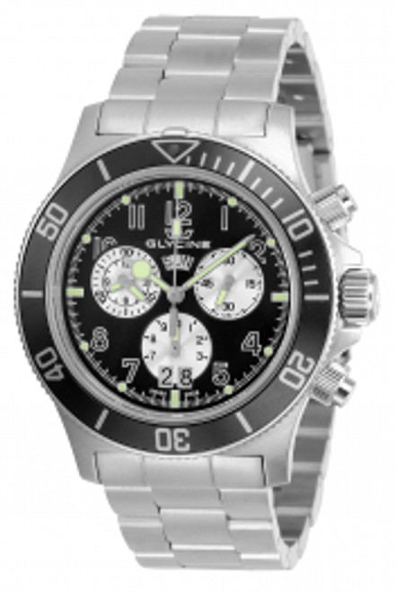 Glycine, Combat, Men's Watch, Stainless Steel Case, Stainless Steel Bracelet, Swiss Quartz, GL1005