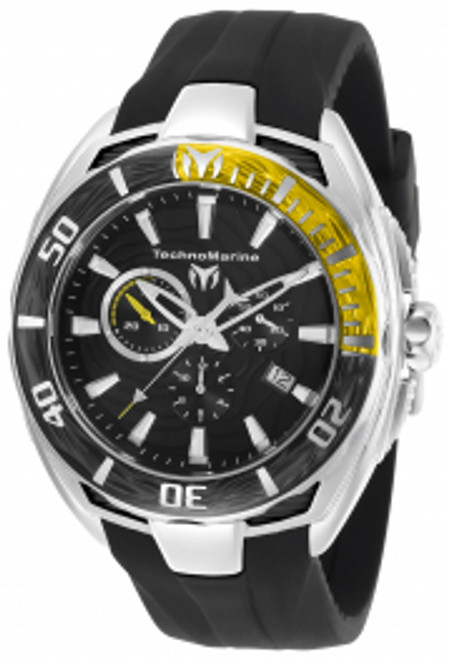 Technomarine Men's TM-118039 Cruise Quartz Chronograph Black Dial Watch