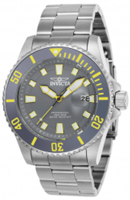 Invicta Men's 90295 Pro Diver Quartz 3 Hand Greyish Blue Dial Watch MODEL 90295