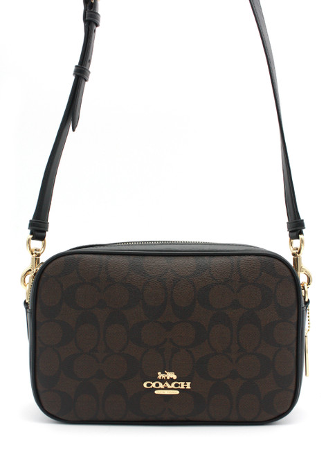 Coach Ava Chain Tote in Signature Brown/Black F23526 IMAA8