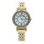 Anne Klein Blush MOP Crystal Dial Ladies Watch Set with Swarovski Crystal and additional bracelet and bangle