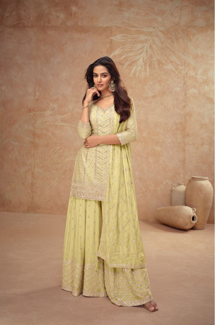 chiffon sharara dress Pink Chiffon Sharara Set Design by Dolly J at Pernia's Pop Up Shop 2026