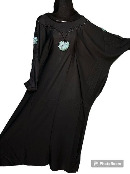 Fancy One size Fits All Turkish Abaya With Inside Belt