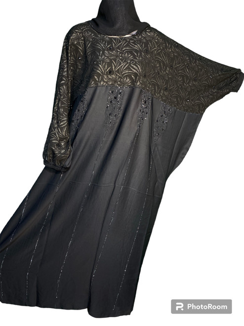 One Size Fits All Fancy StoneWork Turkish Abaya