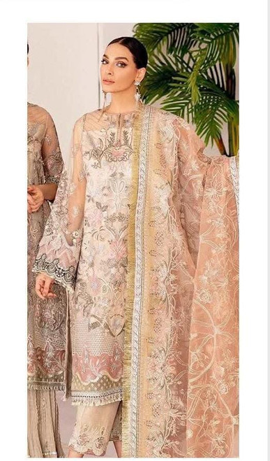 White Plus size Pure Chiffon 3pc Suit PLUS02