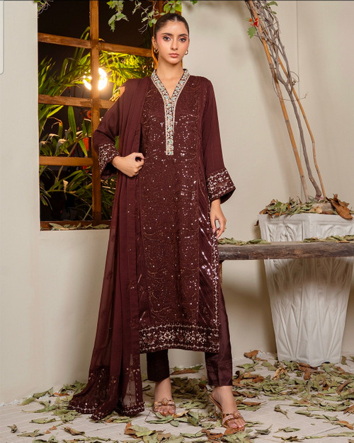 Shamooz Design 3pc Chiffon Suit Sha6