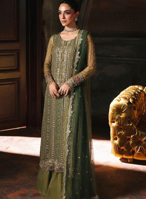 Charizma design Chiffon Large 3pc Suit 1859