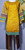 Banarsi Cotton Net Party Wear Mustard  Small 36" 3pc Shalwar kameez Skp211