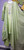 Pista Green  Formal Chiffon Blazer High Low Mirror Work  4pc  Large 44" Shalwar kameez  Skp638