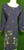Navy Blue Georgette  Party Wear 3pc Large 44" Suit  SKP69