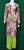 Multicolor Silk Chiffon Party  Wear 3pc XLarge 47" Suit  SKP70