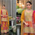Fancy Multicolor Sharara/Gharara 3pc Chiffon Silk Suit  Rang01