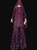 Dark Purple Pure Chiffon Chikankari 62" 9XLarge Sharara  Purple01