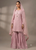 Tea Pink Pure Chiffon Chikankari Sharara TPink01