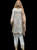 White Plus size Pure Chiffon 3pc Suit PLUS02