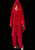 Red Pure Chiffon Plus size 3pc Suit PLUS09