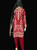 Crimson Plus size Pure Chiffon 3pc Suit PLUS22