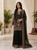 Luxury Pret Large 42" Embroidered Chiffon 3pc Gharara Gha04