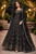 Luxury Black Bridal Medium 38"  3pc Gown WBG06