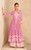 Lavender Vamika Floral Embroidered Rayon 3pc Suit VAM3