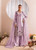 Lavender 3pc Silk Embroidered  Suit SK29