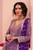 Fancy Purple Heavily Embroidered Chiffon 3pc Suit 10231-1