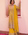 Fancy Yellow Heavily Embroidered Chiffon 3pc Suit 10231-2