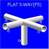 Flat 5-Way F5-90 deg , Canopy & Shelter Parts