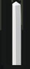 Vinyl Fence Picket 1-1/2" x 1-1/2" x 44" Square with cap - White 