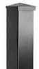 Aluminum Gate Post 6ft 2" sq. Black