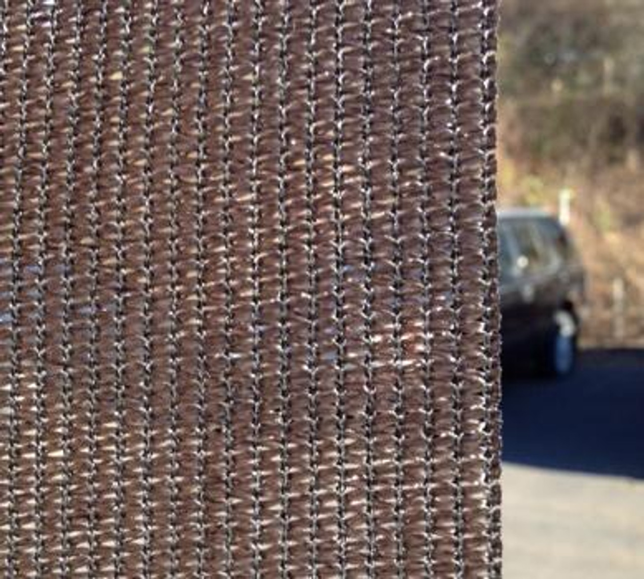 Fence Windscreen Enviro-Knit 85%-95% Privacy Screen- 50 ft Roll - Taped & brass grommeted