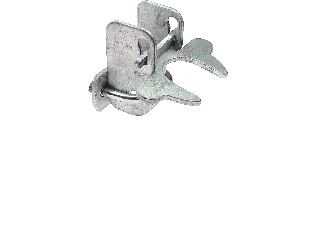 Kennel Gate Latch, 1-3/8" Galvanized Steel