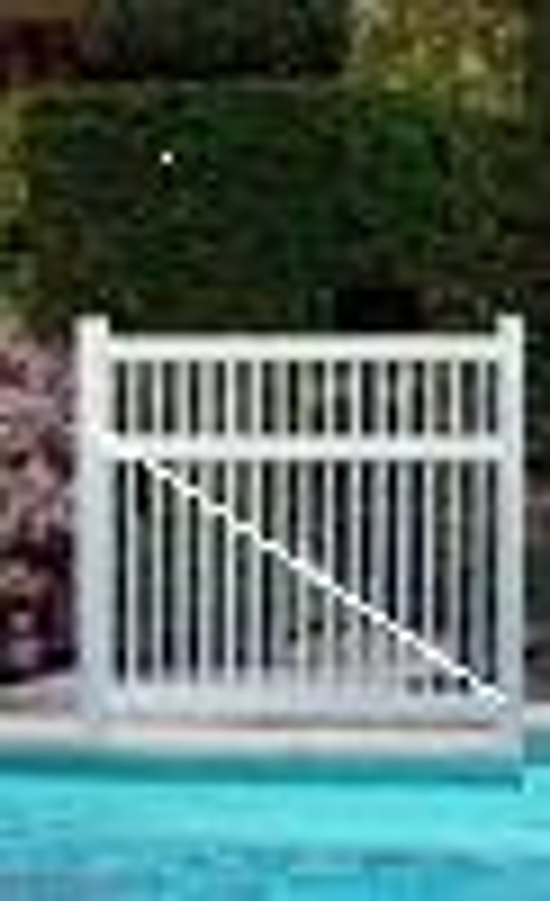 Vinyl Pool Fence Gate Kit West Point (EL-21b)