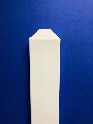 Vinyl White Picket 7/8" x 3" x 45" with Dog Ear cap, for 4ft Fence