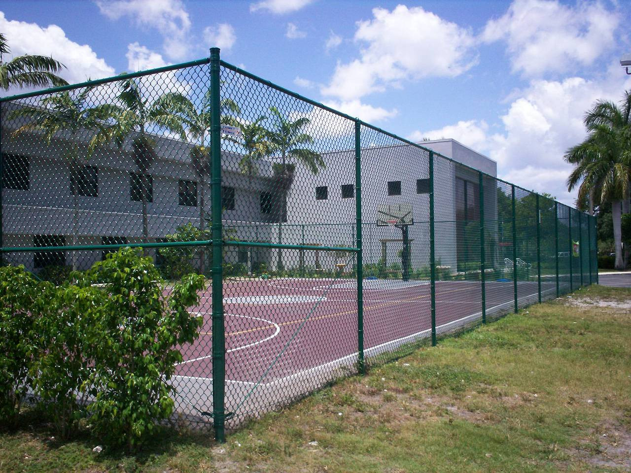 Pickleball Court Black Vinyl Coated Fencing