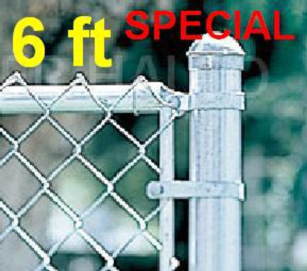 6 ft Galvanized Standard Lite Complete Package. The price per ft. Includes:  All Top Rail (1-5/8"), All Mesh (2-1/4" x 11-1/2 gauge)