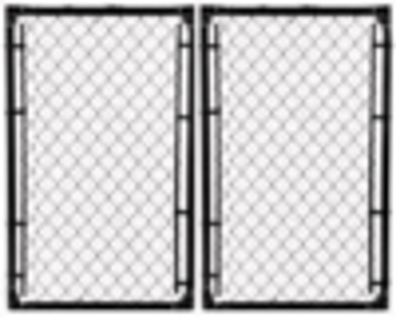 8 ft Gates Kits Vinyl Coated - SELF ASSEMBLY REQUIRED